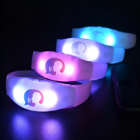 Bracelets LED pour événements, concerts, lumière DMX, contrôle avancé, bracelet personnalisé activé par le son