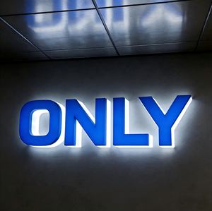 Letrero Acrílico para Exteriores con Iluminación Frontal y Trasera, Letrero LED con Logotipo Acrílico, Letrero Luminoso para Tienda - Product Image 2