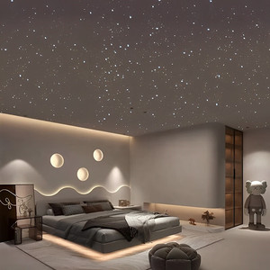 Plasterboard Starry Sky <b>Ceiling</b> 2x4 Ft Rectangle LED <b>Lights</b> Artistic <b>Ceilings</b> For Living Rooms Bedrooms Hallways - Product Image 2