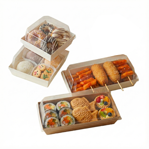 Caja de Papel Kraft para Panadería, Pastelería, Pasteles, Donas, Galletas, Dulces y Postres - Product Image 1