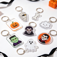 Nouveau Porte-clés Acrylique Halloween 2026 – Dessin Animé Mignon et Effrayant Tendance – Cadeau Très Demandé