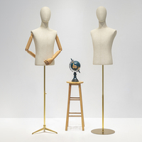 Mode demi-corps Mannequins factice torse vêtements affichage Mannequin masculin pour mannequins d'affichage