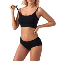 Beau soutien-gorge de sport respirant ensemble grande taille Yoga jarretelle slips costume réglable armatures solide motif rassembler soutien-gorge de sport