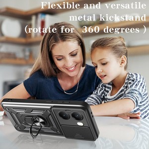 Armure de caméra <span class=keywords><strong>hybride</strong></span> pour Xiaomi Poco X7 Pro 5G X6 Pro M7 Pro F6 M6 4G F5 X5 F4 F3 GT X3 NFC Protection d'objectif anneau support coque de téléphone - Product Image 4