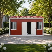Maison modulaire à toit incliné résistante au vent fort pour l'hébergement du personnel des sites miniers isolés et l'espace de bureau temporaire