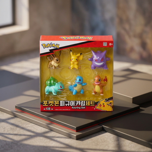 pokemon Figure Keyring Set 6 Types Plastic Korean <b>Kids</b> Anime Cartoon Collectible Mascot Bag Charm Pendant <b>Mini</b> Figures - Product Image 3