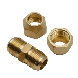 Kit de montaje de Tubo Acampanado de latón SAE de 45 grados, tuerca NPT forjada corta de 1/4 "5/8" OD, surtido de tuercas acampanadas para aire acondicionado, cuidado de la salud - Product Image 2