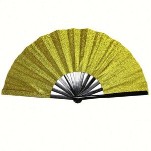 Holographic Rave Folding Hand <b>Fan</b> for Women <b>Large</b> Reflective Rainbow Clack <b>Fan</b> for Festivals Outfits Targeted for Education - Product Image 2