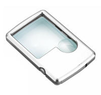 6X 3X LED Magnifying Glass with Light, Premium Card Type Magnifying Glasses, Magnifying Glass for Reading, Jewelry, Science