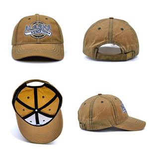 Gorra de Béisbol Casual para Exteriores, Personalizada, Retro, de Tela Encerada con Aspecto Desgastado, Minimalista y Moderna - Product Image 2