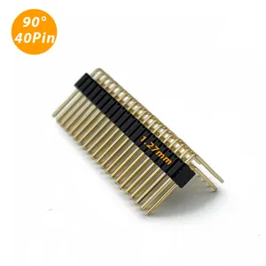 1.27 Mm Pin Header 40 Pin 90 Degree Connector