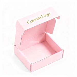 Hộp bìa cứng gấp dạng vỏ sò tùy chỉnh, in ấn, đóng gói gửi hàng, hộp quà tặng tự đóng gói có logo - Product Image 2