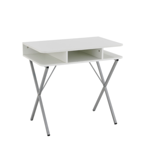 Gran oferta, mesa de estudio en forma de X, escritorio de ordenador con tablero de melamina para adolescentes, niños, muebles de oficina en casa con Material metálico - Product Image 1