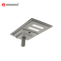 Lampe solaire de jardin et de rue à détecteur de mouvement LiFePO4 40W 60W 80W 100W 120W IP66 CE 160-180LM/W pour allée de jardin