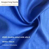 Tissu en Soie de Lait 100% Polyester Imprimé, Doublure Tricotée Haut de Gamme, Double Face Anti-Boulochage 50D pour Hauts d'Enfants Filles