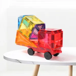 للأطفال بلاط مغناطيسي تعليمي للأطفال بناء كتل ألعاب بلاستيكية للأطفال