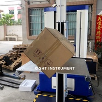 Machine d'essai d'impact pour emballages conformes ISTA ASTM ISO, testeur de chute libre à double aile pour boîtes d'emballage