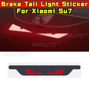 Lámina de Proyección de Luz de Freno Trasera de Fibra de Carbono para Xiaomi SU7, Adhesivo para Luz Trasera de Freno, Accesorios para Automóviles - Product Image 2