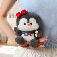 Porte-clés en peluche personnalisé animaux mignons, petits pingouins kawaii, jouets en peluche, décoration de chambre personnalisable, vente en gros, OEM sur mesure