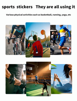 Bande de contention athlétique Leukotape biodégradable en coton et bambou, multicolore, pour fixation articulaire, soins des blessures sportives