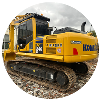 Excavatrice sur chenilles Komatsu PC240 d'occasion, 24 tonnes, diesel, hydraulique, haute performance, avec documentation complète, FOB CIF, provenance Japon