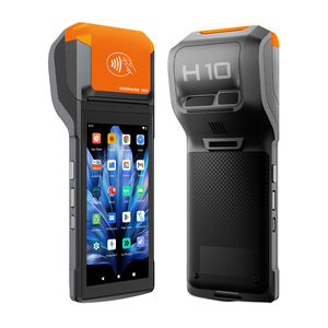 Terminal de point de vente portable robuste Android H10P 3+32 Go avec <span class=keywords><strong>lecteur</strong></span> de <span class=keywords><strong>code</strong></span> <span class=keywords><strong>QR</strong></span> 5,5 pouces, imprimante thermique 58 mm, <span class=keywords><strong>lecteur</strong></span> NFC, machine de point de vente - Product Image 1