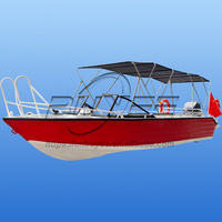Bateau de pêche commercial neuf en aluminium de 7,5 m (25 pieds) avec moteur hors-bord, bateau rapide pour passagers - Vente chaude