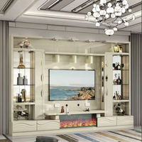 Console TV Américaine Européenne Meuble Cheminée Française Foyer à Flamme de Simulation pour Décoration de Salon Décoratif Électronique