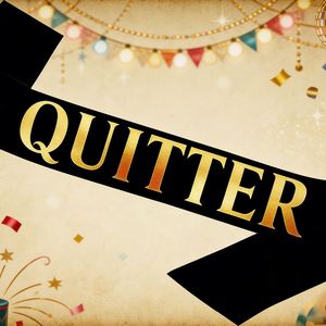 Quitter Funny <b>Party</b> Sash for Him or Her - <b>Retirement</b> <b>Decorations</b> - Product Image 2