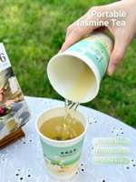 Gobelets en papier pré-remplis jetables pour thé en vrac aromatisé, avec logo personnalisé OEM/ODM, pour cadeaux promotionnels hôteliers