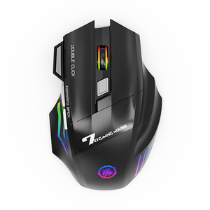 เมาส์ไร้สาย 7 ปุ่ม ไฟ RGB แบบ Breathing Light, เมาส์เกมมิ่งแบบเงียบ ชาร์จได้ รองรับ 2.4G โหมดคู่ - Product Image 5