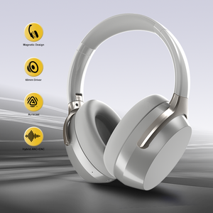 <span class=keywords><strong>Casque</strong></span> sans fil supra-auriculaire avec annulation active du <span class=keywords><strong>bruit</strong></span> 6.1, batterie amovible, IPX3, LED, 120 heures d'autonomie, Super Bass - Product Image 1
