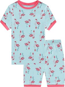 Set di pigiama in due pezzi per bambini stampati all'ingrosso di <span class=keywords><strong>abbigliamento</strong></span> estivo per bambini Casual a manica corta per bambini Set pigiama - Product Image 3
