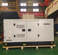 Generador de Gas Natural GEEMKA KKNG80S 80KW 100KVA DCEC KG6BTA 220V/240V/400V Silencioso 1500RPM Metano NG IP23 5.9L 80%