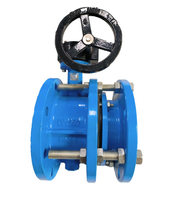 L'usine fournit une vanne papillon à engrenage à vis sans fin à double bride DN50-DN1200 avec une expansion flexible