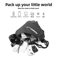 TANGCOOL Sac à bandoulière imperméable pour homme, sac à dos convertible, multi-poches, antivol, pour voyage, cyclisme, usage quotidien