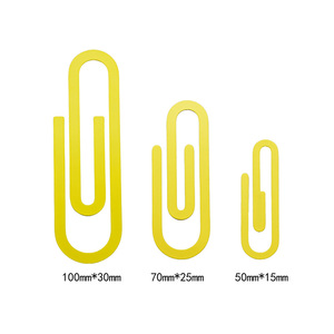 Trombones jumbo de 4 pouces pour fournitures scolaires de bureau Trombones mignons et colorés pour signets en métal - Product Image 4