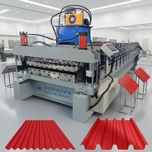 Máquina Formadora de Tejas de Acero de Color Vodley para Uso en Paredes, Diseño Doble Corrugado, 440/380/220V, 1 Año de Garantía - Product Image 1