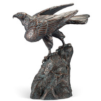 Buste de mouton en bronze, sculpture artisanale, statue en bronze coulée à la main pour décoration de bureau de luxe, vente en gros directe d'usine