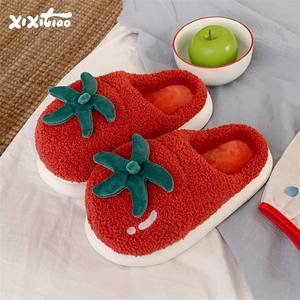 נעלי בית פרוותיות בצורת לחם, חמות, נגד החלקה, לזוגות, נעלי בית חמודות לחורף, למכירה בסיטונאות - Product Image 3