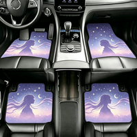 Tapis de sol de voiture imprimés paysages, imperméables et antidérapants, 4 pièces, universels, sur mesure, vente en gros