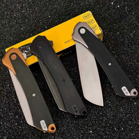 Couteau pliant D2 pour l'extérieur, couteau pliant multifonctionnel, tranchant et portable pour le camping