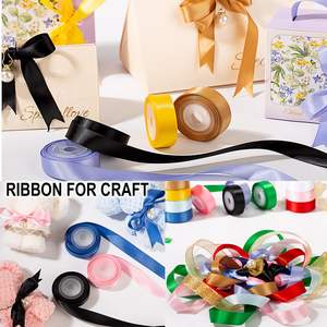 Ruộng băng satin tùy chỉnh chất lượng cao, nhiều màu sắc, in màu trơn, băng grosgrain 1/2'', 5/8'', 3/4'', 1'' - Product Image 5