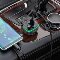 Chargeur de voiture HOCO E62 45w avec émetteur FM sans fil, charge rapide, type C