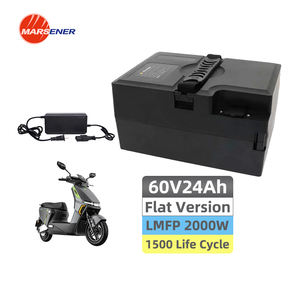 Baterai Lithium 60V 24Ah Versi Flat Output 2000W Laris untuk Skuter Listrik <span class=keywords><strong>2</strong></span> Roda E-bike - Product Image 1