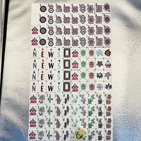 Ensemble de Mahjong Automatique Américain Moderne de Luxe Personnalisé, 160/166 Tuiles Acryliques Premium Gravées, Écologiques et Résistantes à l'Eau, pour