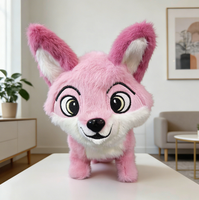Renard en peluche astucieux - Jouet interactif amusant qui marche et aboie, compagnon ludique