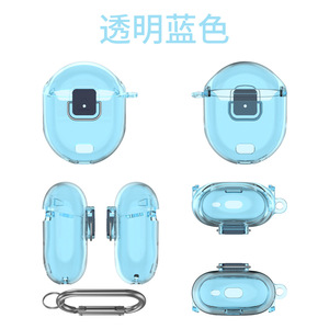 Coque transparente en TPU souple pour écouteurs avec mousqueton pour Google <span class=keywords><strong>Pixel</strong></span> <span class=keywords><strong>Buds</strong></span> <span class=keywords><strong>Pro</strong></span> 2 - Product Image 5