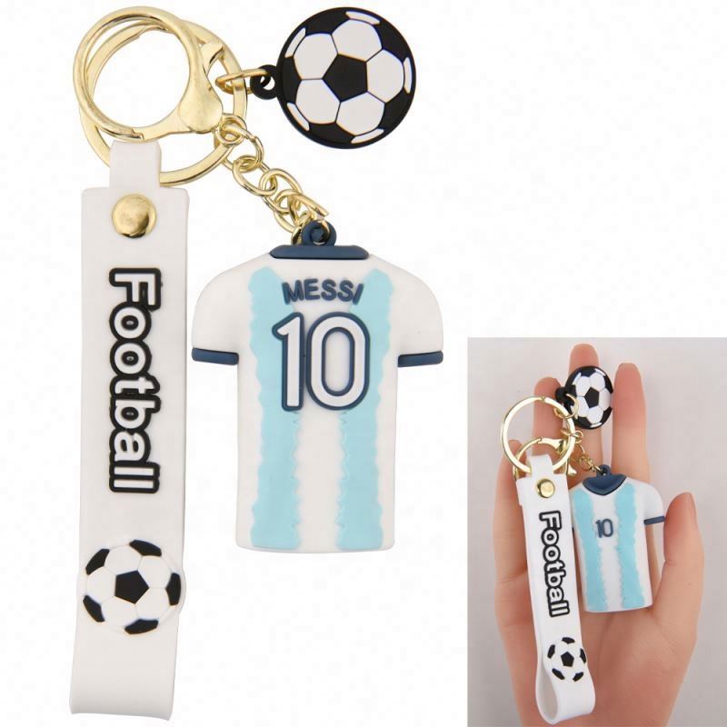 ❌サッカー好き˘,,ᴗ ̫ ᴗ,,˘新品キーホルダー 卸売カスタム3Dミニサッカーキーホルダーサッカーキーホルダー