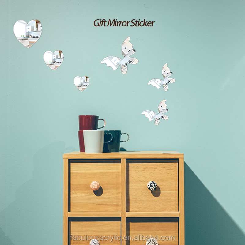 Домашний декор, настенные зеркала, клейкая наклейка, акриловое большое зеркало